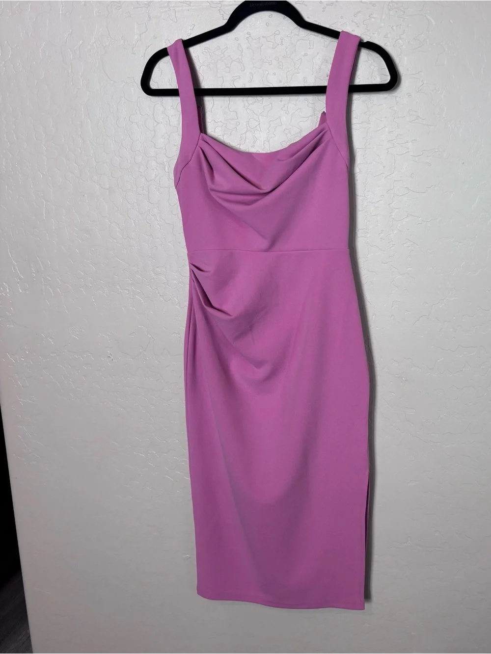 Hello Molly Pink Cowl Neck Midi Dress Women's Small - Picture 3 of 11